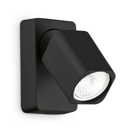 Ideal Lux - Oprawa ścienna punktowa LED RUDY 1xGU10/7W/230V CRI 90 czarna