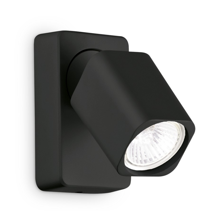 Ideal Lux - Oprawa ścienna punktowa LED RUDY 1xGU10/7W/230V CRI 90 czarna