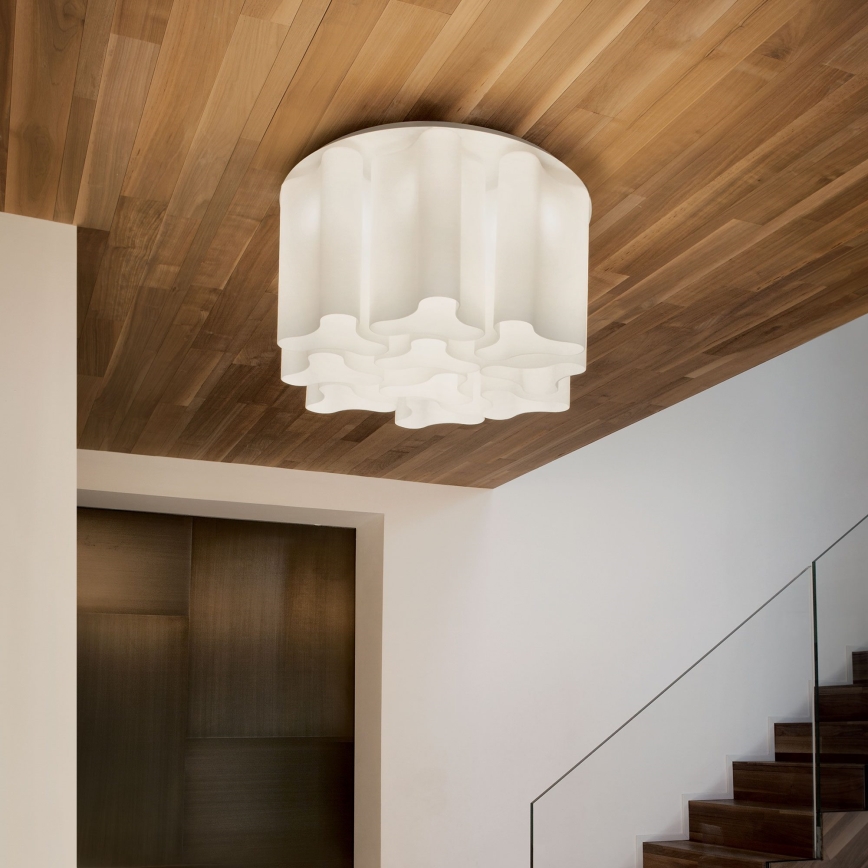 Ideal Lux - Oprawa sufitowa COMPO 10xE27/52W/230V, średnica 73,5 cm, biała