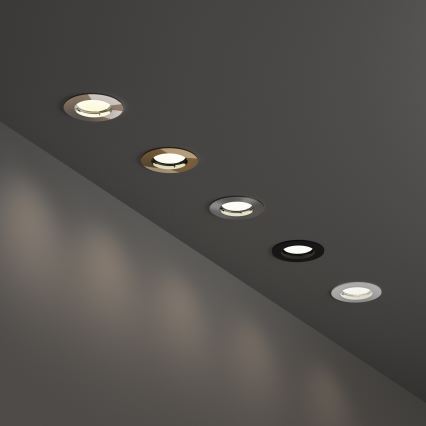 Ideal Lux - Oprawa sufitowa JAZZ 1xGU10/50W/230V śr. 7,7 cm brązowa