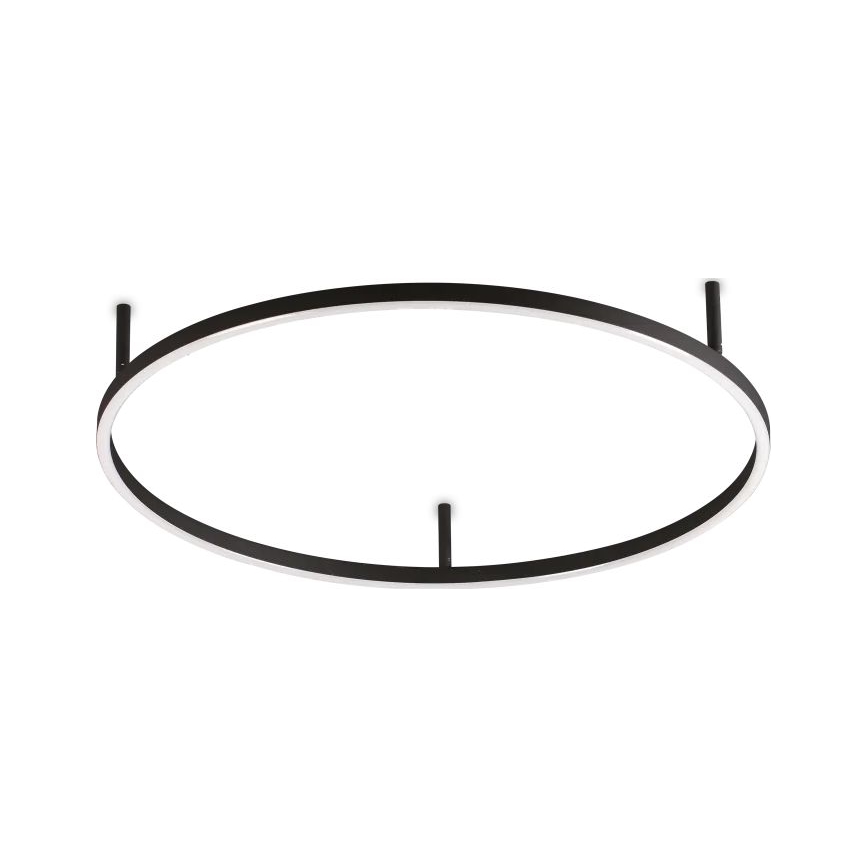 Ideal Lux - Lampa sufitowa LED ORACLE SLIM LED/37W/230V 4000K CRI 90 śr. 70 cm czarna