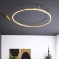 Ideal Lux - Oprawa sufitowa LED ORACLE SLIM LED/53W/230V 4000K CRI 90 Ø 90 cm złota