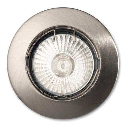 Ideal Lux - Oprawa wpuszczana sufitowa JAZZ 1xGU10/50W/230V śr. 7,7 cm matowy chrom