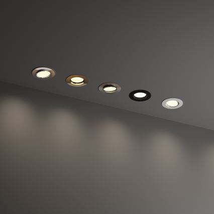 Ideal Lux - Oprawa wpuszczana SWING 1xGU10/28W/230V śr. 8,2 cm matowy chrom