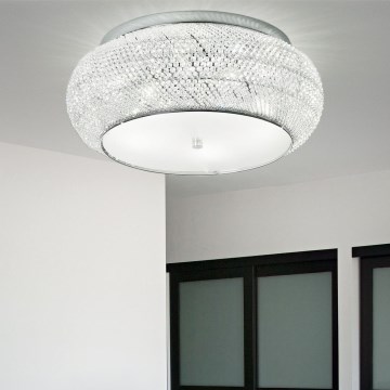 Ideal Lux - Plafon kryształowy PASHA 14xE14/40W/230V śr. 65 chrom błyszczący