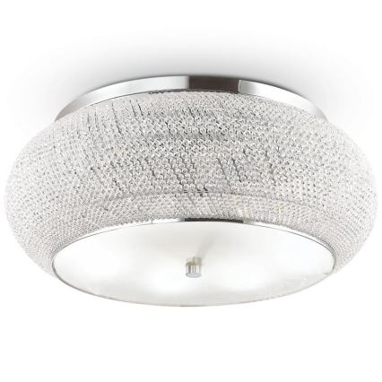 Ideal Lux - Plafon kryształowy PASHA 14xE14/40W/230V śr. 65 chrom błyszczący