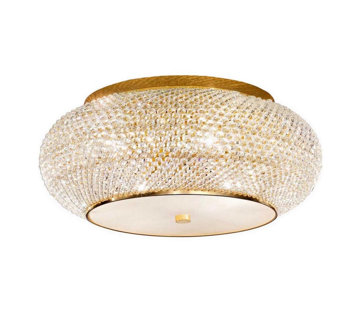 Ideal Lux - Plafon kryształowy PASHA 14xE14/40W/230V śr. 65 cm złoty