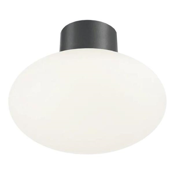 Ideal Lux - Plafon zewnętrzny CLIO 1xE27/42W/230V IP44 antracyt