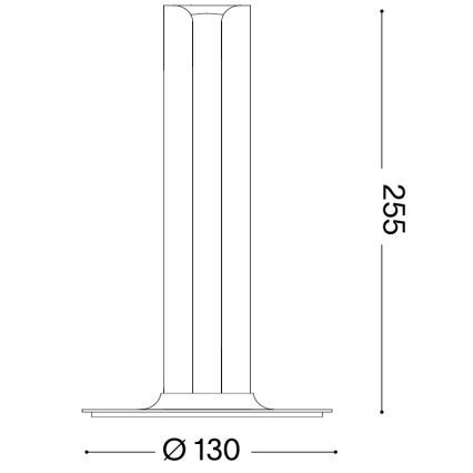Ideal Lux - ściemnialna lampa stołowa LED DORICA LED/8W/230V CRI 90 mosiądz