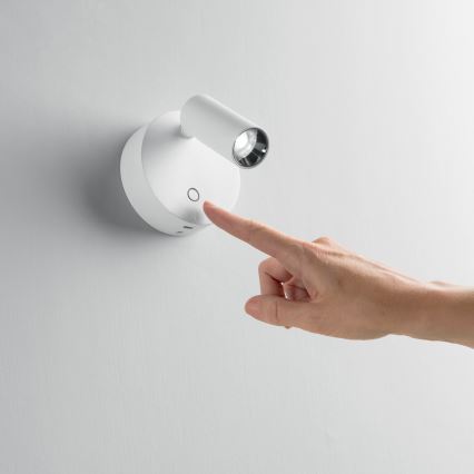 Ideal Lux - LED ściemnialna dotykowa oprawa ścienna punktowa ELF LED/3W/230V CRI 95 biała