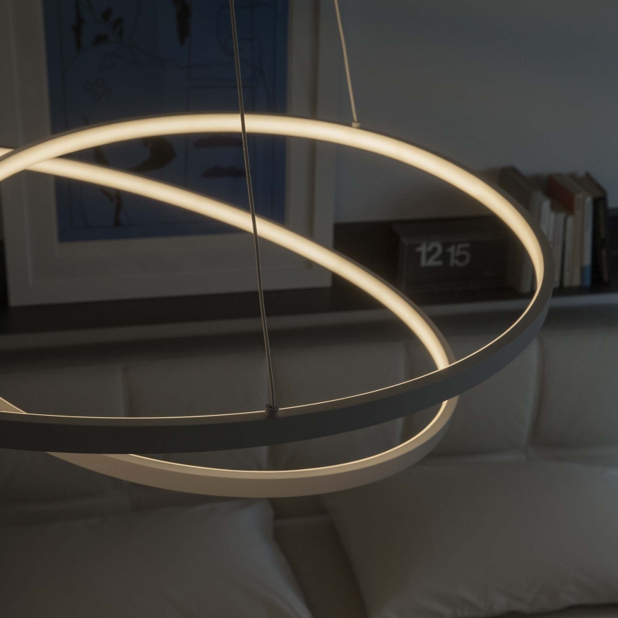 Ideal Lux - ściemnialny żyrandol LED na linkach OZ LED/48W/230V śr. 60 cm CRI 90 biały