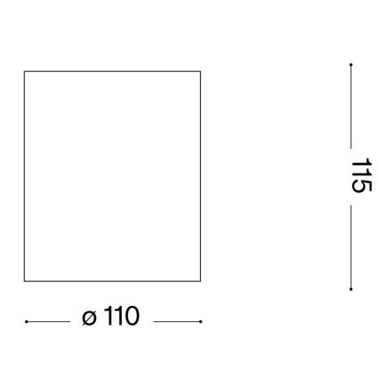 Ideal Lux - Spot łazienkowy GUN 1xGU10/28W/230V IP44 biały