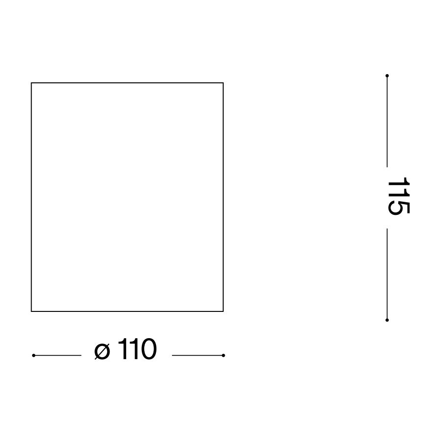 Ideal Lux - Spot łazienkowy GUN 1xGU10/28W/230V IP44 biały