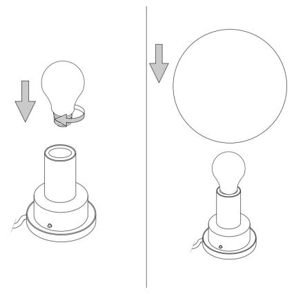 Ideal Lux - Uniwersalny klosz zamienny MAPA E27, śr. 20 cm, biały