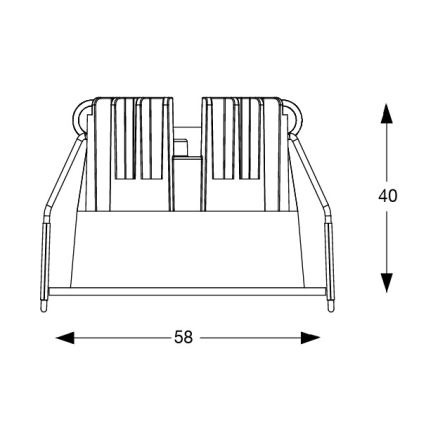 Ideal Lux - LED oprawa wpuszczana GAME TRIM LED/5,5W/230V 3000K CRI 90 śr. 5,8 cm czarna
