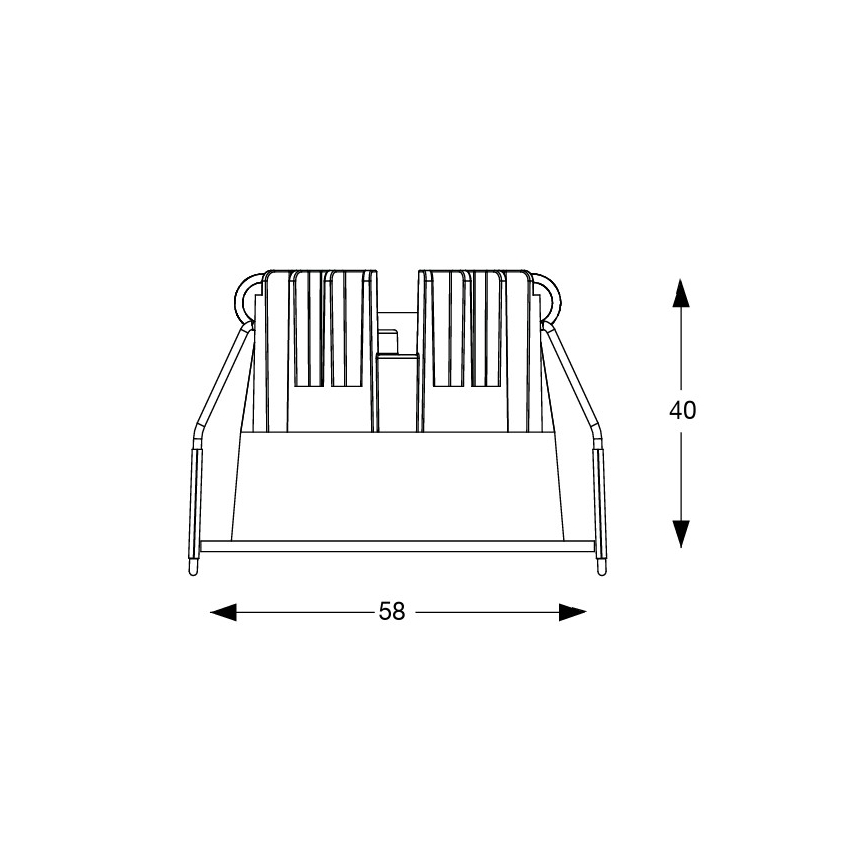 Ideal Lux - LED oprawa wpuszczana GAME TRIM LED/5,5W/230V 3000K CRI 90 śr. 5,8 cm czarna