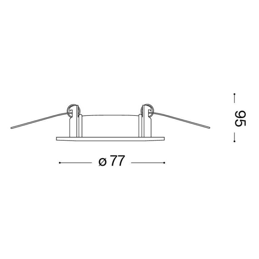 Ideal Lux - ZESTAW 3x oprawa wpuszczana JAZZ 1xGU10/50W/230V śr. 7,7 cm brązowa