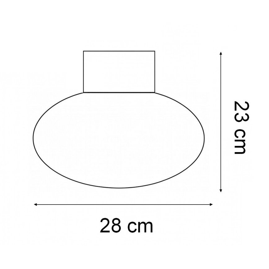 Ideal Lux - Zewnętrzna lampa sufitowa CLIO 1xE27/42W/230V śr. 28 cm IP44 antracyt