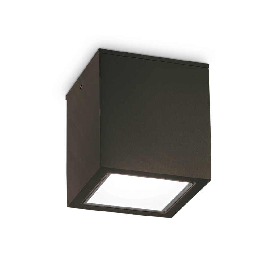 Ideal Lux - Zewnętrzna oprawa punktowa TECHO 1xGU10/20W/230V 15x15 cm IP54 czarna