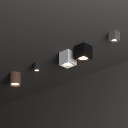 Ideal Lux - Zewnętrzna oprawa punktowa TECHO 1xGU10/20W/230V 9x9 cm IP54 antracyt