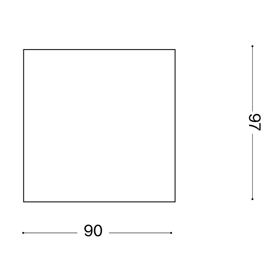 Ideal Lux - Zewnętrzna oprawa punktowa TECHO 1xGU10/20W/230V 9x9 cm IP54 antracyt