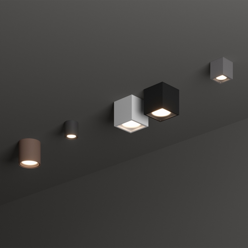 Ideal Lux - Zewnętrzna oprawa punktowa TECHO 1xGU10/20W/230V 9x9 cm IP54 biała