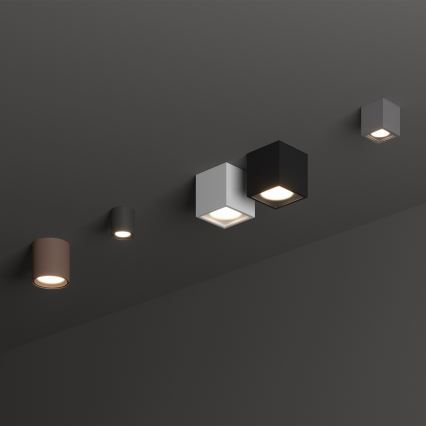 Ideal Lux - Zewnętrzna oprawa punktowa TECHO 1xGU10/20W/230V 9x9 cm IP54 czarna