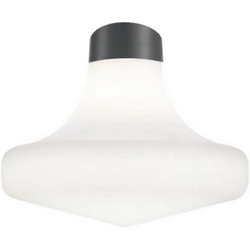 Ideal Lux - Zewnętrzna oprawa sufitowa CLIO 1xE27/42W/230V IP44 antracyt