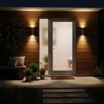 Ideal Lux - Zewnętrzny kinkiet GUN 1xGU10/35W/230V 21 cm IP44 szary