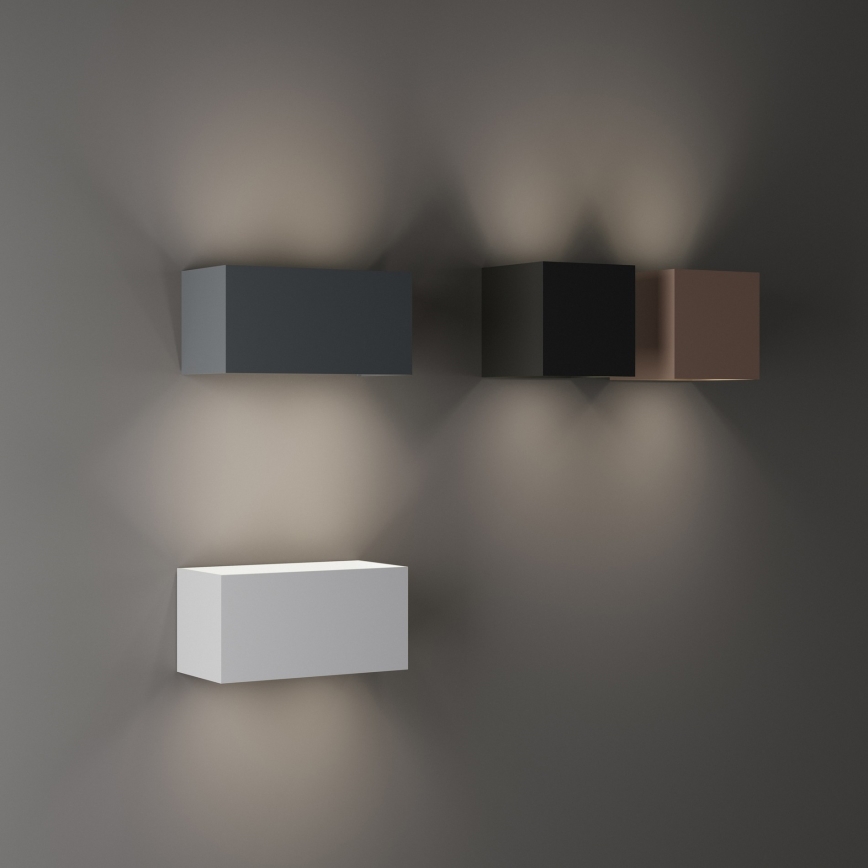 Ideal Lux - Zewnętrzny kinkiet LED ATOM 25W/230V CRI 90 IP54, brązowy