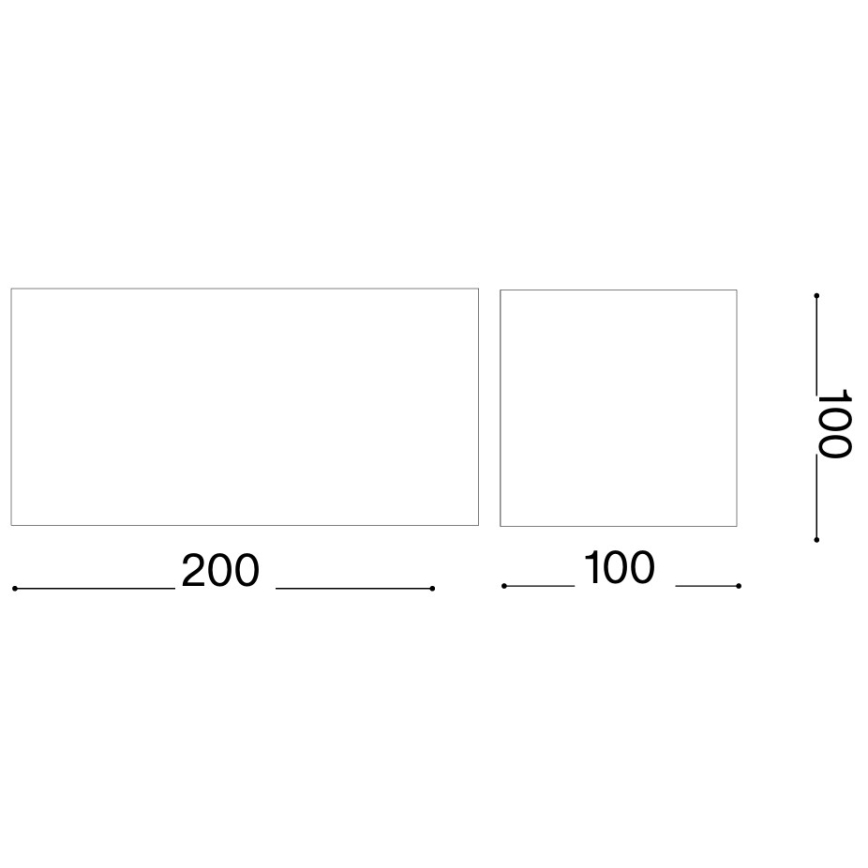 Ideal Lux - Zewnętrzny kinkiet LED ATOM 25W/230V CRI 90 IP54, brązowy