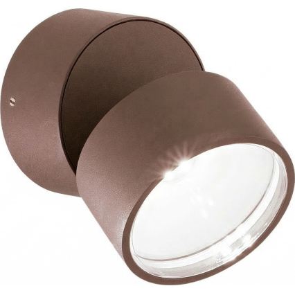 Ideal Lux - zewnętrzny kinkiet LED OMEGA LED/7W/230V CRI 90 IP54 brązowy