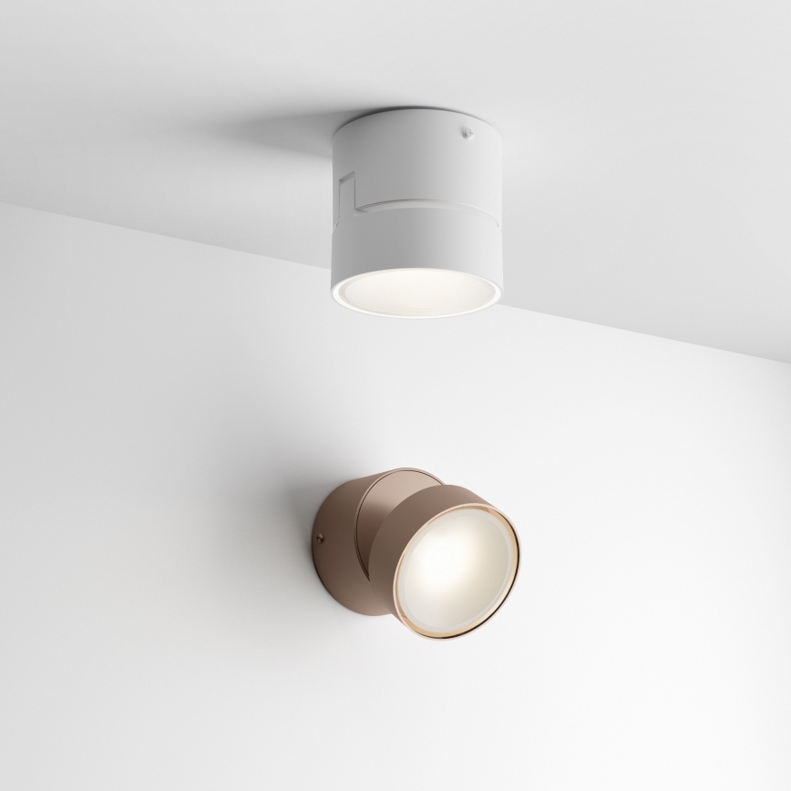 Ideal Lux - zewnętrzny kinkiet LED OMEGA LED/7W/230V CRI 90 IP54 brązowy