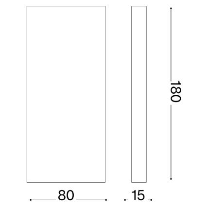 Ideal Lux - Zewnętrzny kinkiet LED POST-IT LED/6W/12V CRI 90 mosiądz