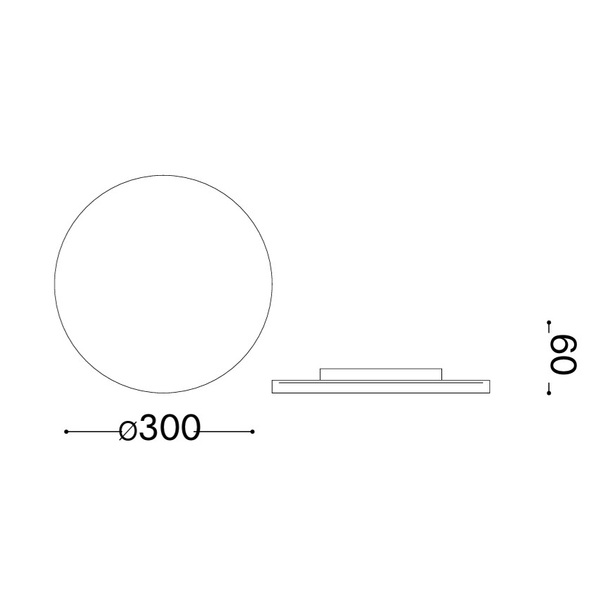 Ideal Lux - LED zewnętrzny kinkiet PUNTO LED/16W/230V CRI 90 średnica 30 cm IP54 brązowa