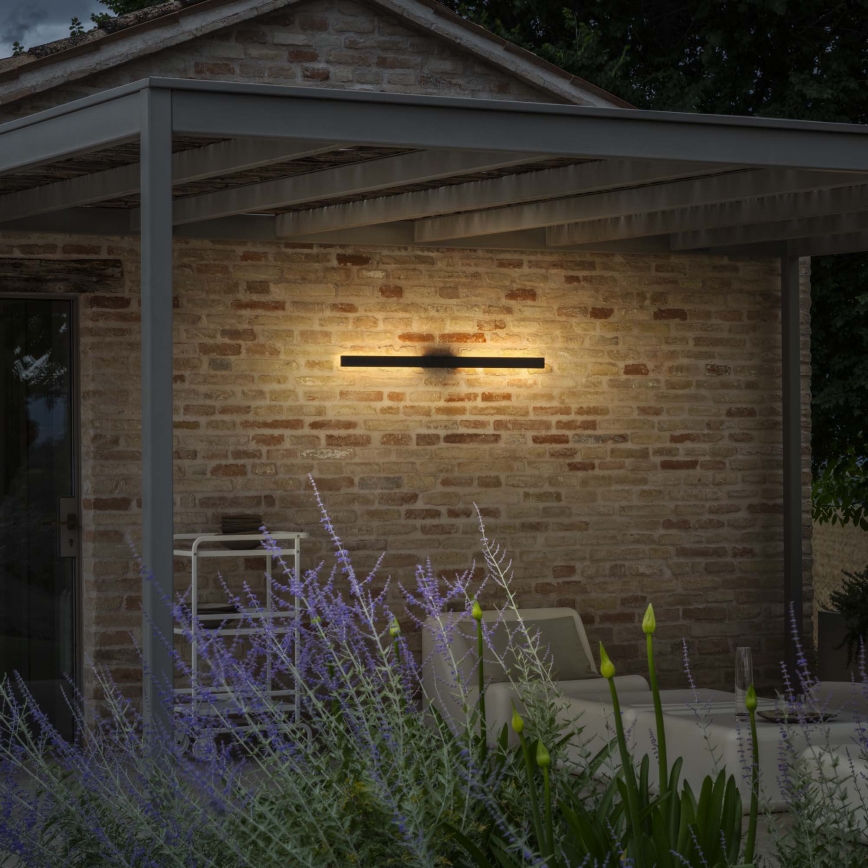 Ideal Lux - Zewnętrzny kinkiet LED LINEA/20W/230V CRI 90 104 cm IP54 czarny