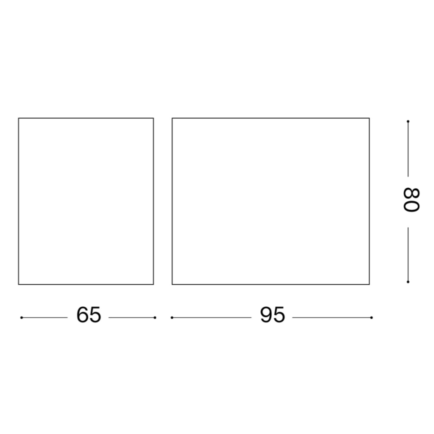 Ideal Lux - Zewnętrzny kinkiet UP 1xG9/15W/230V IP44 brązowy