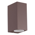 Ideal Lux - Zewnętrzny kinkiet UP 2xG9/15W/230V IP44 brązowy