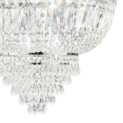 Ideal Lux - Żyrandol kryształowy na łańcuchu DUBAI 10xE14/28W/230V śr. 52 cm chrom błyszczący