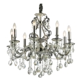 Ideal Lux - Żyrandol kryształowy na łańcuchu GIOCONDA 8xE14/40W/230V śr. 73 cm srebrny