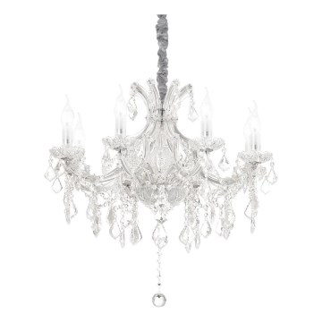 Ideal Lux - Żyrandol kryształowy na łańcuchu NAPOLEON 8xE14/40W/230V śr. 67 cm chrom