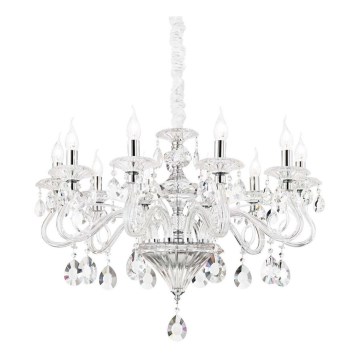 Ideal Lux - Żyrandol kryształowy na łańcuchu NEGRESCO 10xE14/28W/230V śr. 85 cm przezroczysty