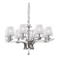Ideal Lux - Żyrandol kryształowy na łańcuchu PEGASO 8xE14/28W/230V śr. 76 cm chrom błyszczący