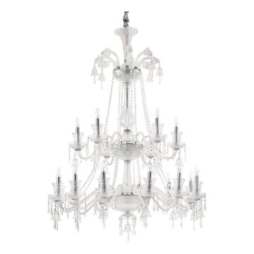 Ideal Lux - Żyrandol kryształowy na łańcuchu REDENTORE 18xE14/40W/230V śr. 102 cm przezroczysty