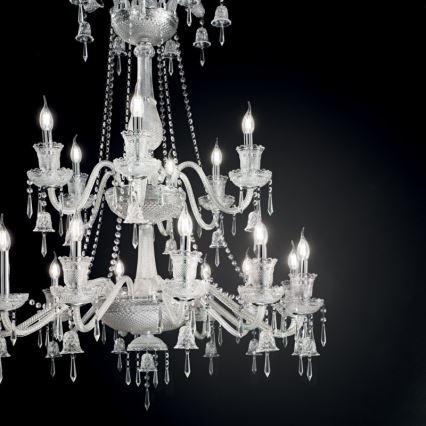 Ideal Lux - Żyrandol kryształowy na łańcuchu REDENTORE 18xE14/40W/230V śr. 102 cm przezroczysty
