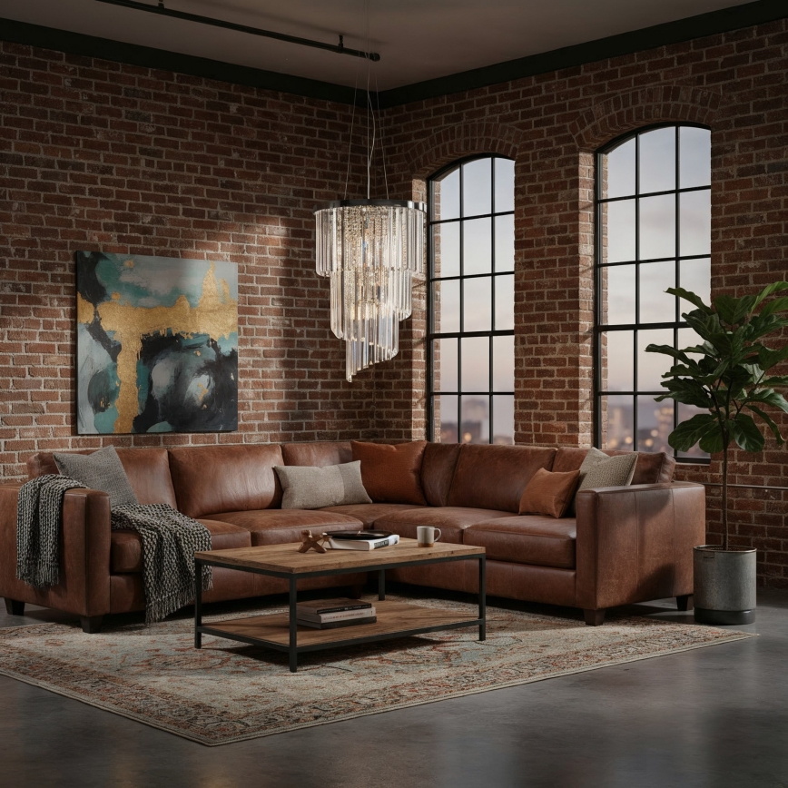 Ideal Lux - Żyrandol kryształowy na lince CARLTON 8xE14/40W/230V śr. 40 cm chrom błyszczący