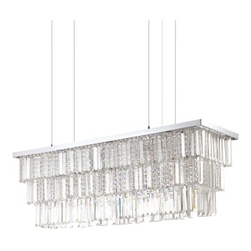 Ideal Lux - Żyrandol kryształowy na lince MARTINEZ 8xE14/40W/230V chrom błyszczący