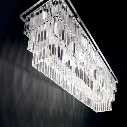 Ideal Lux - Żyrandol kryształowy na lince MARTINEZ 8xE14/40W/230V chrom błyszczący