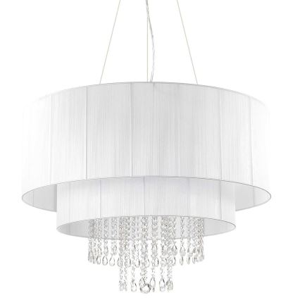 Ideal Lux - Żyrandol kryształowy na lince OPERA 10xE27/60W/230V śr. 90 cm biały