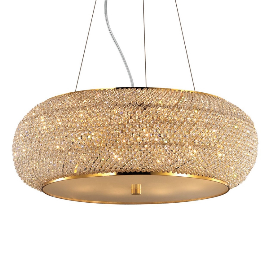 Lampa wisząca kryształowa 10xE14/40W/230V